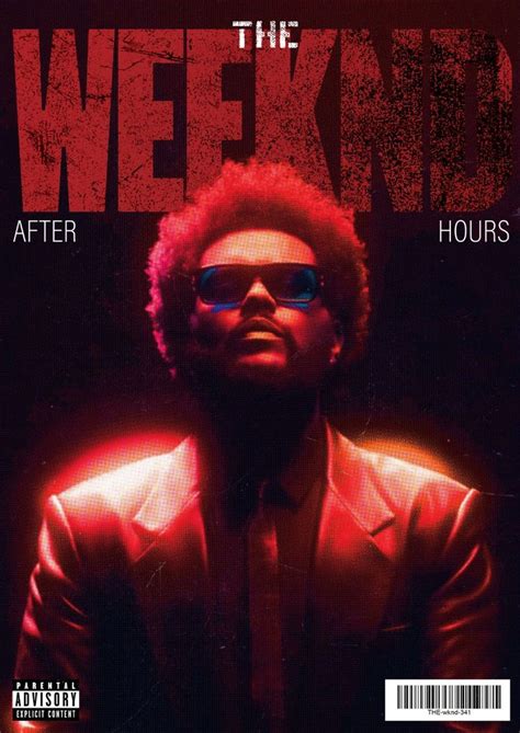 The Weeknd After Hours Poster Cover In The Weeknd Poster Music