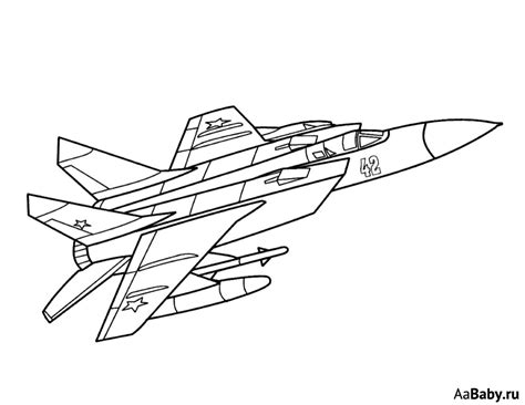 Fighter aircraft Coloring pages 🖌 to print and color