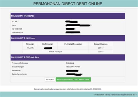 Panduan pembayarannya juga mudah untuk diikuti, pertama, klik menu pembayaran. Tatacara Buat Autodebit Untuk Bayaran Balik PTPTN