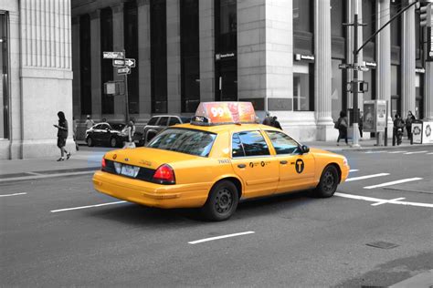 Gambar New York Taksi Transportasi Umum Mobil Sport Polisi Trek