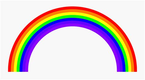 Rainbow Colors Color Rainbows Multicolored Semi Circle Shaped