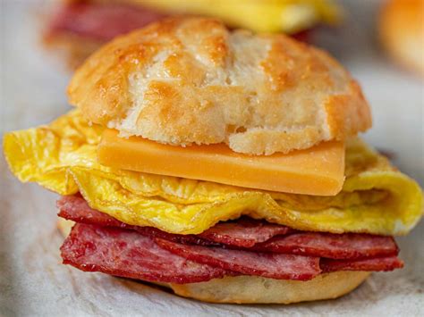 Healthy Bacon Egg Cheese Biscuits Ing Dough Cooking Made