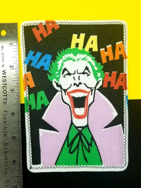 1989 Dc Comics Joker Patch Vintage Iron On Patches Villain Etsy