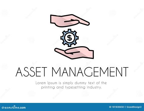 Financial Services Asset Management Logo Stock Vector Illustration Of Icon Cogwheel 181830650