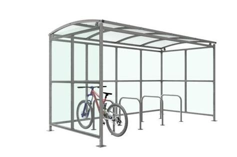 Badby Shelter Petg Curved Sheet Roof For Bikes Waiting And Trolleys