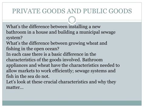 Ppt Private Goods And Public Goods Powerpoint Presentation Free