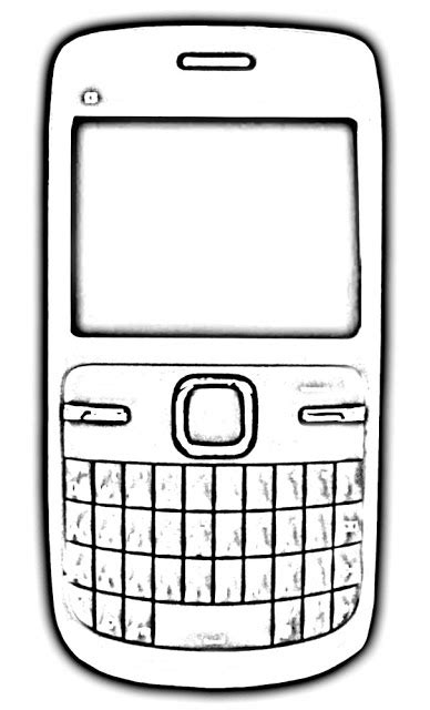 Cell Phone Clipart Black And White Clipart Station