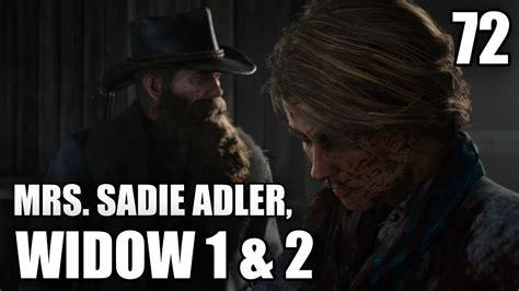 Red Dead Redemption 2 Mrs Sadie Adler Widow 1 And 2 Story Mission Walkthrough 72 [2k] Youtube