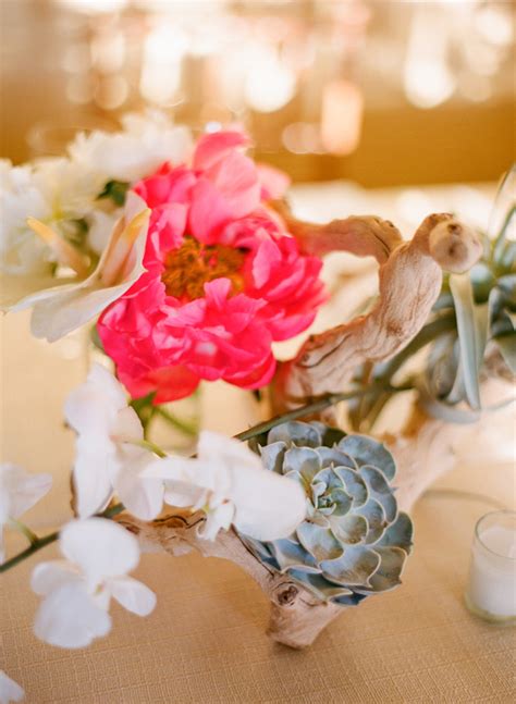 Hot Pink Peony Centerpiece Elizabeth Anne Designs The Wedding Blog
