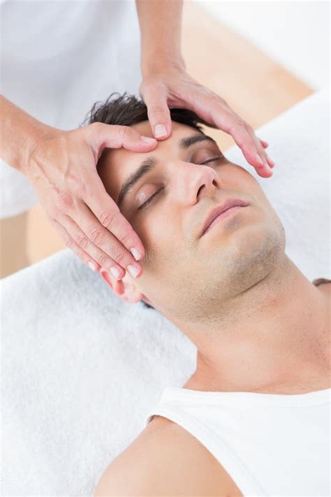 Man Receiving Head Massage Stock Image Image Of Male 51614593