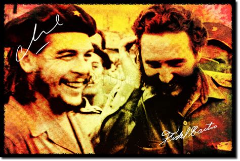 Che guevara & fidel castro. CHE GUEVARA AND FIDEL CASTRO ART PHOTO POSTER GIFT