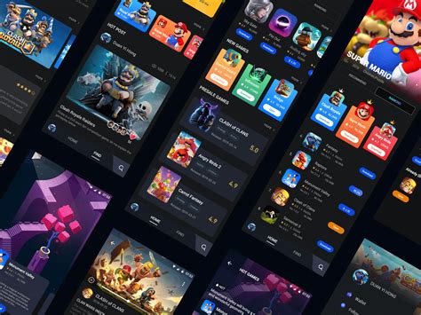 Axe丨game Platform Mobile App Design Inspiration Android Design App
