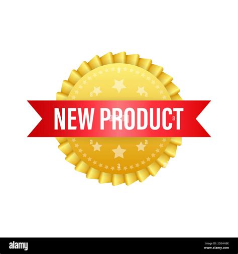 Nuevo Producto En La Etiqueta De Oro Promoción De Productos Venta