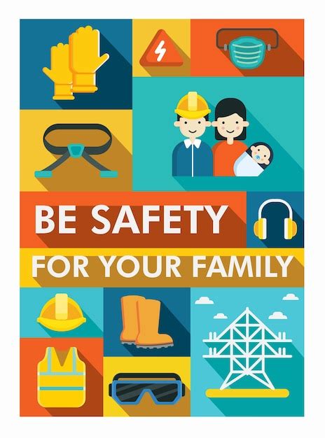 Safety Campaign Poster Sketsa
