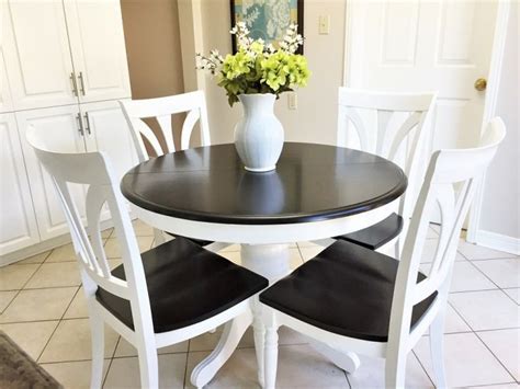 Browse a large selection of end table and side table designs in a variety of styles, sizes and finishes to accent your living room or bedroom. How I Stained and Painted My Pedestal Kitchen Table ~ Kay ...