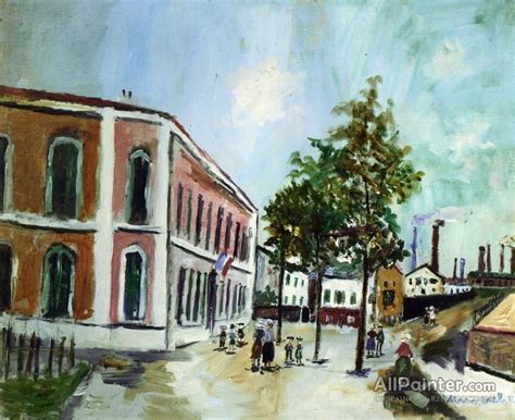 Maurice Utrillo View Of Argenteuil Oil Painting Reproductions For Sale