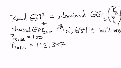 In this article, i provide a short guide explaining how to calculate inflation rate. Calculating Real GDP - YouTube