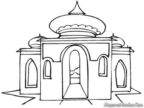 Contoh Gambar Mewarnai Masjid Medrec07