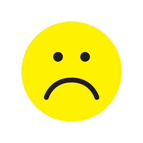 Sad Face Icon Unhappy Face Symbol