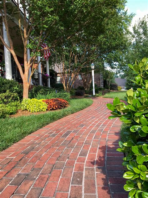 Because if you choose to install your. Give yourself a beautiful entrance with a clay paver walkway. | Garden ideas large, Walkway ...