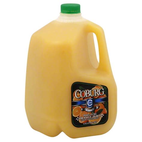 Coburg 100 Pure Orange Juice 1 Gallon