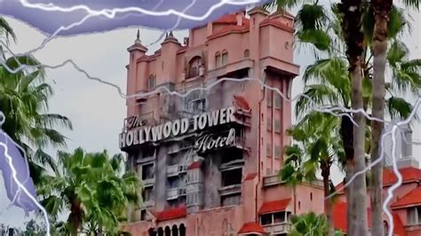 Disney World Hollywood Studios Tower Of Terror Ride Youtube