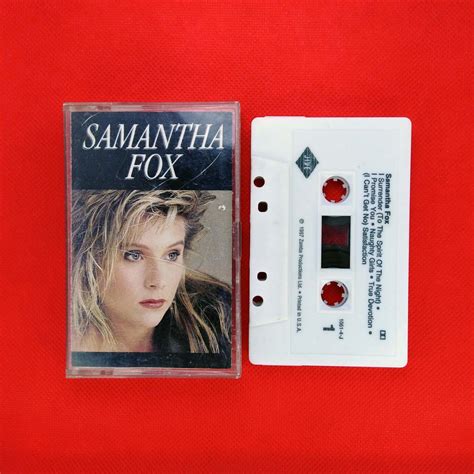 Samantha Fox Samantha Fox Cassette Tape Vintage Cassette Tape 1987