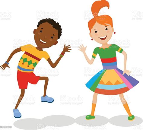 Illustration Featuring Dancing Kids Stock Illustration Download Image