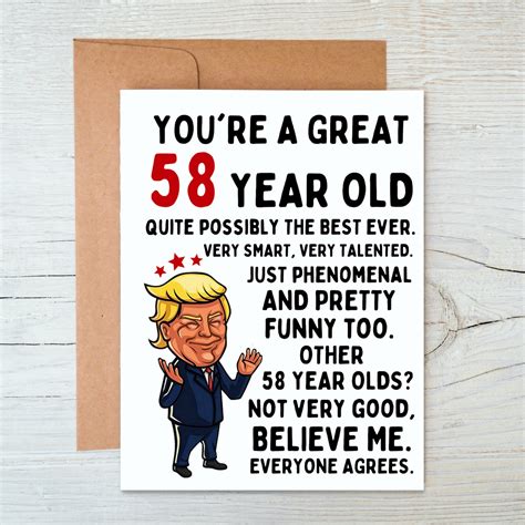 58th Birthday Card 58th Birthday 58th Birthday T Happy Etsy
