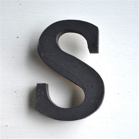 Vintage Sign Letters Typography Sign Letter S By Elizabethrosenart