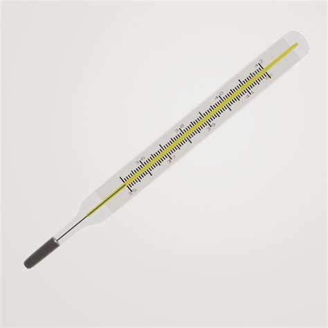 3d Model Clinical Mercury Thermometer Vr Ar Low Poly Cgtrader