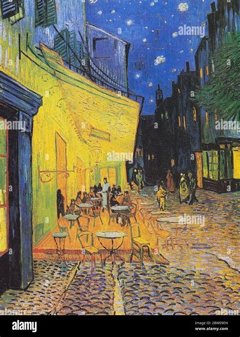The Cafe Terrace At Night In Arles France By Vincent Van Gogh 1888
