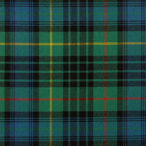 Stewart Hunting Ancient Medium Weight Tartan Fabric Lochcarron Of