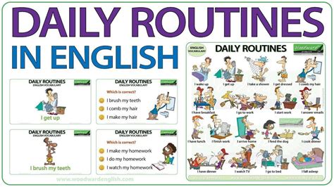 Daily Routines In English Vocabulary Daily Routine In English