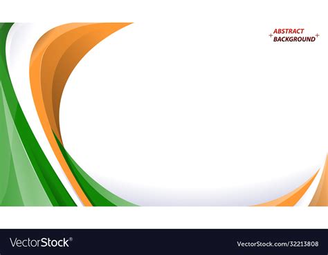 Abstract Tricolor Indian Background Royalty Free Vector