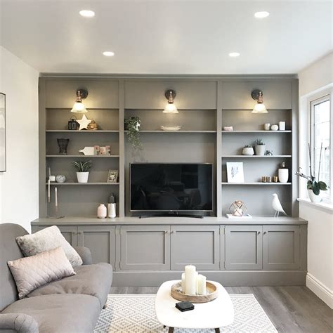 Living Room Interior Design Lighting Trends Built In Shelves Living