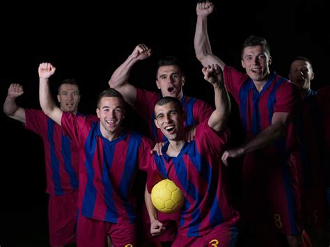 Soccer Players Celebrating Victory 11622592 Stock Photo At Vecteezy