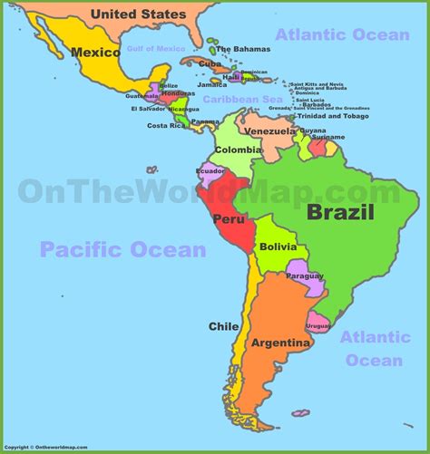 Map Mexico And South America Get Map Update
