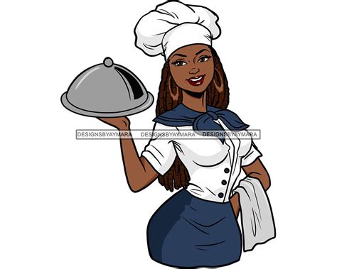 Afro Woman Chef Culinary Occupation Cooking Job Business Etsy Singapore