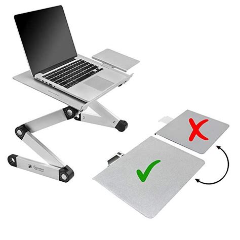 Portable Adjustable Aluminum Laptop Deskstandtable Vented Wcpu Fans
