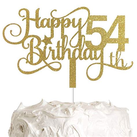 Alpha K Gg 54th Birthday Cake Topper Happy 54th Birthday Cake Topper