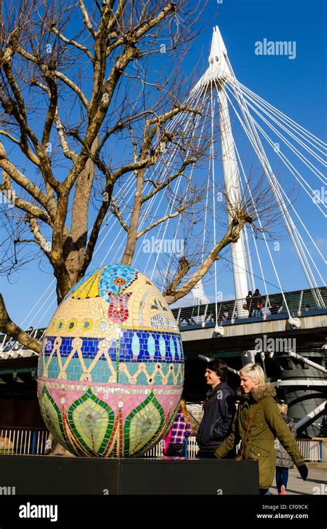 Faberge Great Egg Hunt Easter London England Great Britain Uk Stock