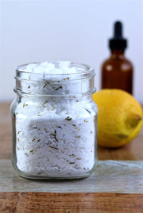 Lemon Rosemary Detox Bath Salt Recipe Bath Salts Recipe