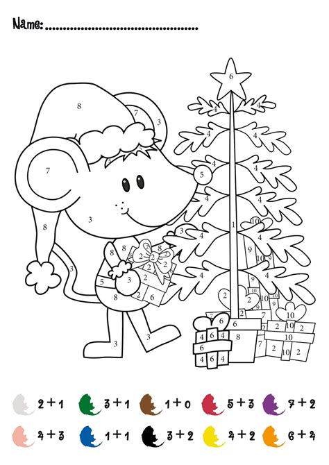 Color by Number Addition - Best Coloring Pages For Kids