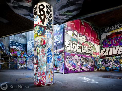 Southbank Graffiti London Ben Norsa Photography