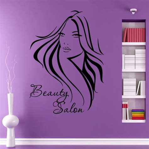 Hair Salon Sticker Beauty Salon Sex Girl Decal Haircut Posters Vinyl