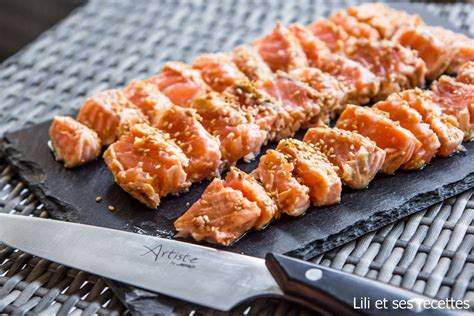 Tataki De Saumon Carpaccio Sausage Technique Ainsi Food Meat Deep Dish Asian Cuisine Essen