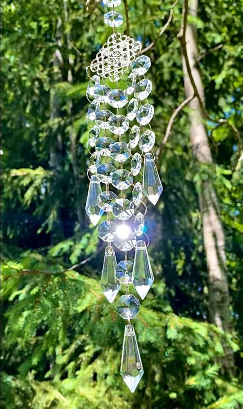 Crystal Sun Catcher Hanging Prisms Window Decor Sun Etsy