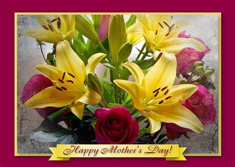 Writing a card message, facebook post, or sms to your mom? Mothers Day Flower Cards - Art Photo Web Studio