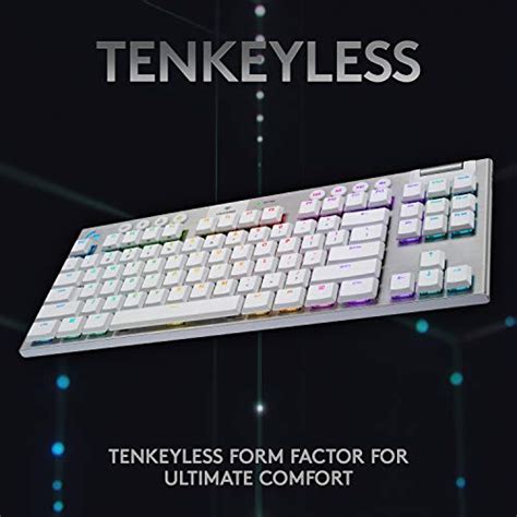 Logitech G915 Tkl White Tactile Tenkeyless Lightspeed Wireless Rgb Mechanical Gaming Keyboard